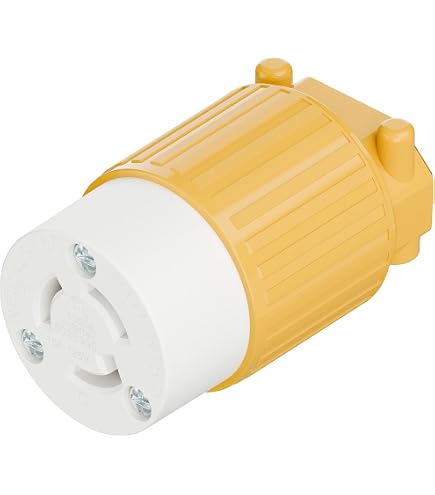 NEMA L6-15R Twist Lock Female Receptacle, ETL Listed 15A 250V